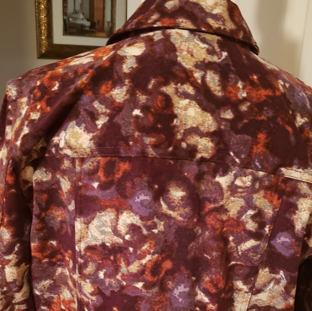Stylish Abstract Print Jacket - Picture 6 of 9